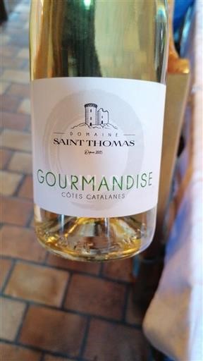 Languedoc och Roussillon Côtes catalanes Domaine Saint Thomas Gourmandise Icke årgångsbetecknad