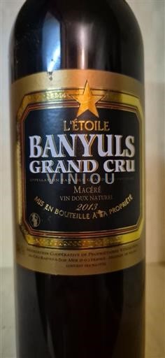 Roussillon Banyuls Grand Cru L'étoile Macéré 2013