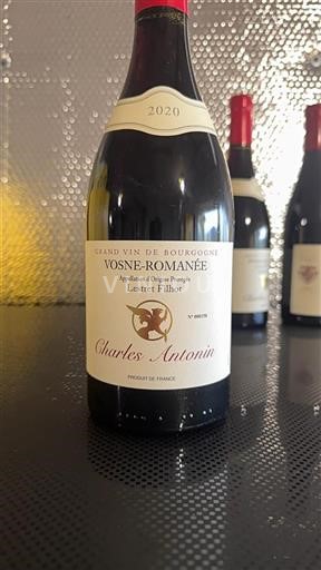 Bourgogne Vosne-romanée Grand Cru Charles Antonin Lestret Filhot 2020