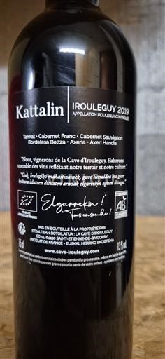 Sydväst Irouléguy Cave Irouleguy Kattalin 2019