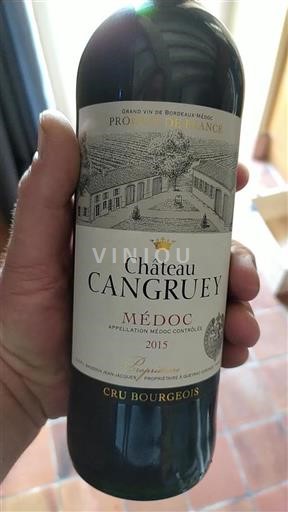 Bordeaux Médoc Cru Bourgeois Château Cangruey 2015