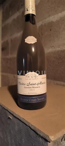 Bourgondië Niet gespecificeerd Maison Colin Seguin Cloître Saint-Martin Grande Réserve 2022