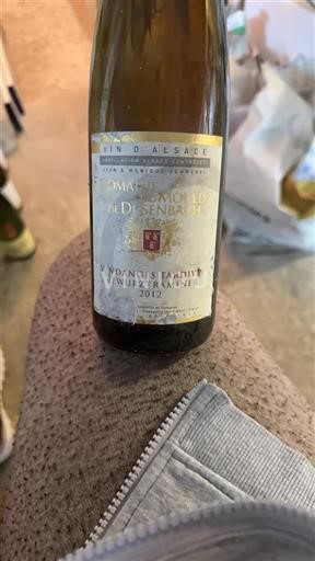 Alsace Domaine Moulin De Dusenbach Vendanges Tardives Gewurztraminer 2012