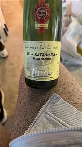 Vin Blanc sec Silbergrub Aline et Rémy Simon 2016 France Alsace