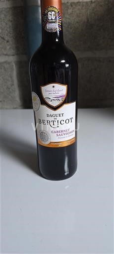 Vin Rouge sec Cabernet Sauvignon Daguet de Berticot 2023 France Sud-Ouest AOC