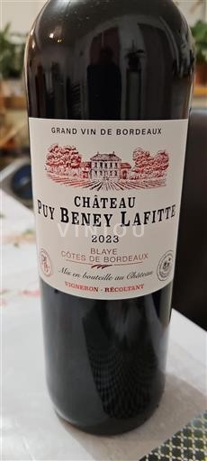 Bordeaux Blaye-côtes-de-bordeaux Château Puy Beney Lafitte 2023