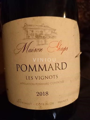 Bourgondië Pommard Maison Shaps Les Vignots 2018