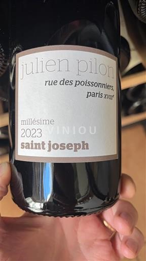 Valle del Ródano Saint-Joseph Julien Pilon rue des poissonniers Paris XVIII 2023