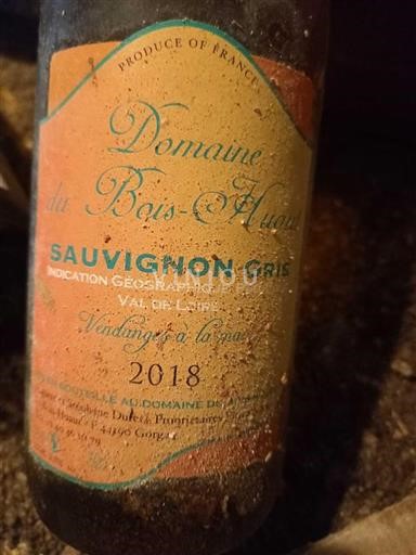 Loiren laakso Domaine Bois-huaud Vendanges à la main 2018