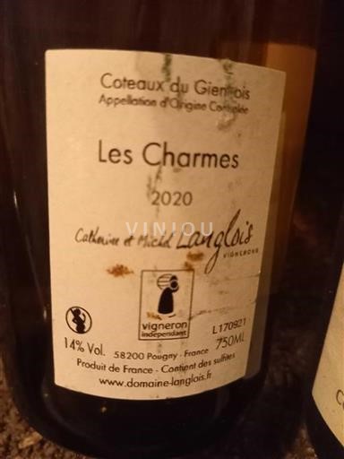Loire-dalen Coteaux-du-Giennois Château Langlois Les Charmes 2020