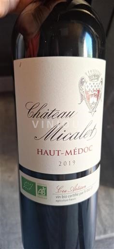 Bordeaux Haut-Médoc Château Micalet 2019