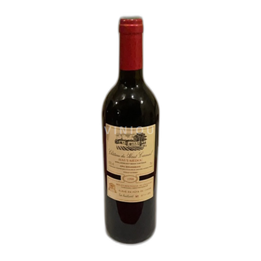 Bordéus Haut-Médoc Château Haut Carmaill N° 019184 1998
