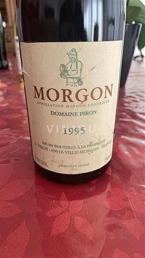 Vin Rouge sec Domaine Piron 1995 France Beaujolais Morgon