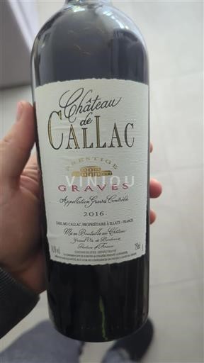 Bordeaux Graves Château Callac Prestige 2016