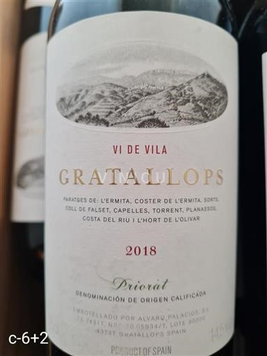 Catalonia Priorat Domaine Alvaro Palacios Gratallops VI De Vila 2018