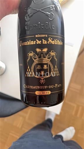 Vin Rouge sec Réserve Secrète Domaine La Solitude 2021 France Vallée du Rhône Châteauneuf-du-pape