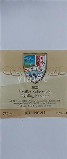 Rheingau Eltville Domaine Folch Eschborn Riesling Kabinett 2023