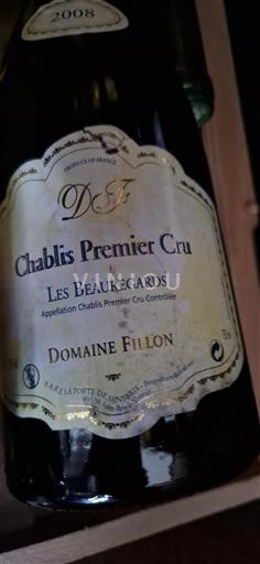 Bourgogne Chablis Premier Cru Premier Cru Domaine Fillon Les Beauregards 2008