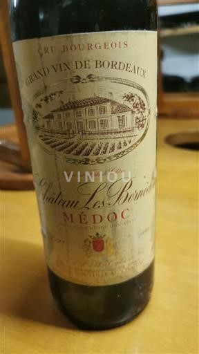 Bordeaux Médoc Cru Bourgeois Château Les Bernèdes 1998