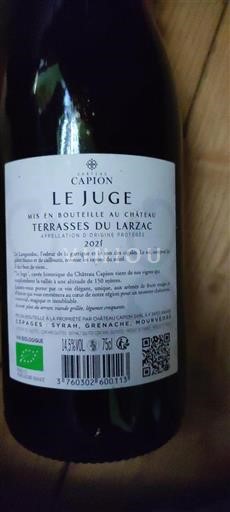 Languedoc Terrasses du Larzac Château Capion Le Juge 2021