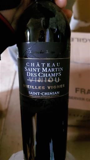 Languedoc Saint-Chinian Domaine Saint Martin Des Champs Vieilles Vignes 2021