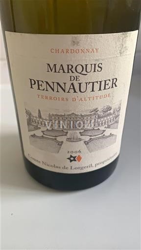 Linguadoca Cabardès Marquis De Pennautier Terroirs d'Altitude 2006