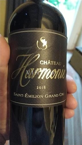 Bordéus Saint-Émilion Grand Cru Harmonie 2018