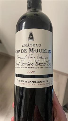 Burdeos Saint-Émilion Gran Cru Grand Cru Château Cap De Mourlin 2016