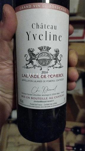 Burdeos Lalande-de-Pomerol Château Yveline 2016