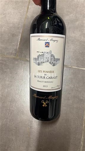 Bordéus Haut-Médoc Château La Tour Carnet Les Pensées de La Tour Carnet 2015