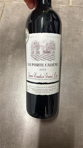 Burdeos Saint-Émilion Grand Cru La Porte Cadène 2020