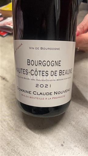 Burgundy Hautes-Côtes de Beaune Domaine Claude Nouveau 2021