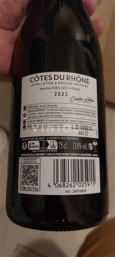 Rhône Valley Côtes du Rhône Charles Adrien Sélection Vieilles Vignes 2023
