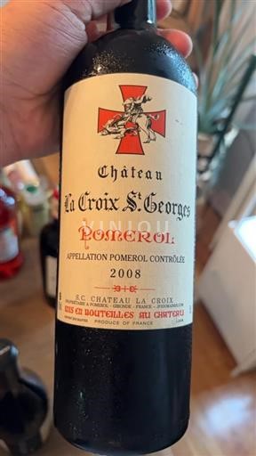Bordeaux Pomerol Château La Croix Saintgeorges 2008