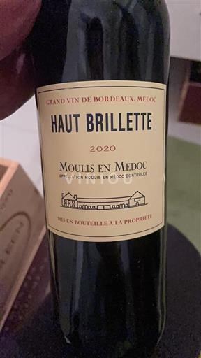 Bordeaux Moulis-en-Médoc Haut Brillette 2020