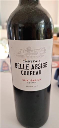Bordeaux Saint-Émilion Château Belle Assise Coureau L'Esprit 2014