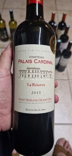 Bordeaux Saint-Émilion Grand Cru Grand Cru Palais Cardinal La Réserve 2015