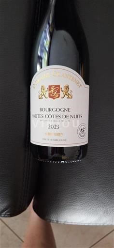 Vin Rouge sec Domaine Glantenet 2023 France Bourgogne Hautes Côtes de nuits