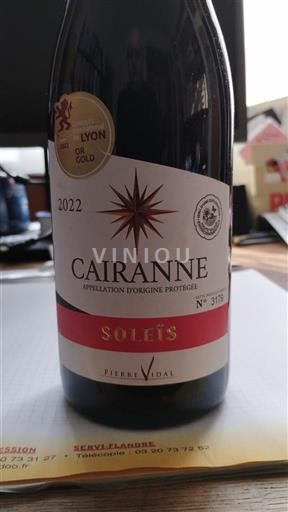 Vallée du Rhône Cairanne Pierre Vidal Soleis 2022
