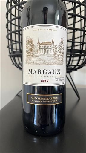 Bordeaux Margaux Chevalier De Cieran Prestige 2017