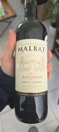 Bordeaux Château Malbat 2017