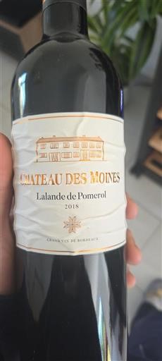 Bordeaux Lalande-de-pomerol Château Des Moines 2018