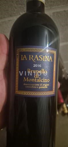 Toscana Brunello di Montalcino La Rasina 2016