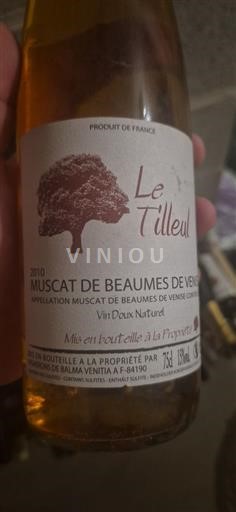 Vallée du Rhône Muscat-de-beaumes-de-venise Le Tilleul 2010