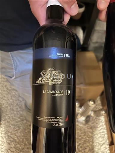 Sudoeste Cahors Clos Siguier La Gamassade 2019