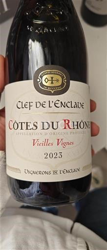Valle del Ródano Côtes del Ródano Clef De L'enclave Vieilles Vignes 2023