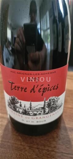 Rhône Valley Grignan-les-Adhémar Domaine Grangeneuve Terre d'épices 2015