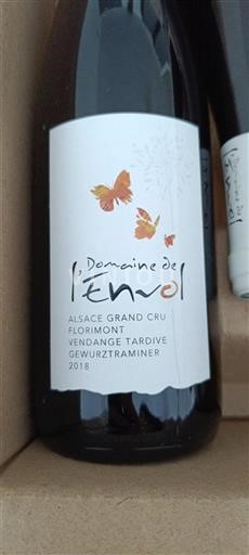Vin Blanc moelleux Domaine L'Envol 2018 France Alsace Alsace Grand Cru Grand Cru