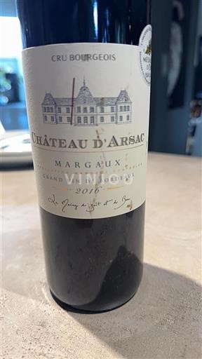 Bordeaux Margaux Château Arsac 2016