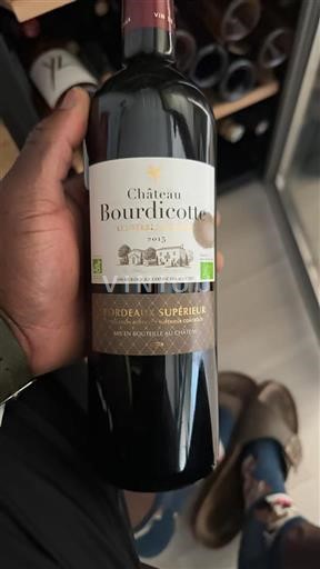 Bordeaux Bordeaux Supérieur Château Bourdicotte Les Terres Rouges 2015